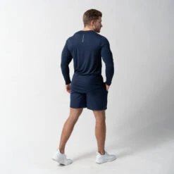 Performance Shorts - Navy -Gym Power Wear 7 inch navy life style