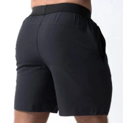 Performance Shorts - Obsidian -Gym Power Wear 7 inch obsidian back