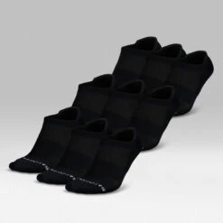 Ankle Socks - Black -Gym Power Wear Black Nine Pack Ankle