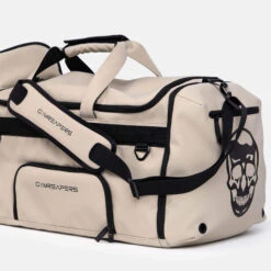 Gymreapers Gravestone Duffle - Desert Sand -Gym Power Wear Gravestone Duffle sand side