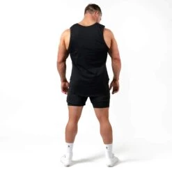 Icon Cut Off Tank - Black/White -Gym Power Wear IconCutOff Black 3 5000x 41df12c9 0538 4e9f a6ae 9b51f1f3dc70