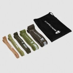 Military Resistance Band Set -Gym Power Wear MRB Bag