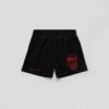 Mesh Training Shorts - Black/Red