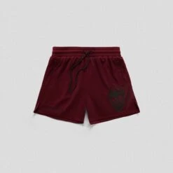 Mesh Training Shorts - Burgundy