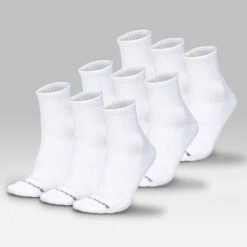 Quarter Socks - White -Gym Power Wear Nine Pack White Quarter