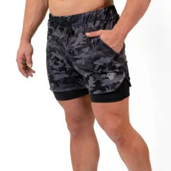 React Training Shorts - Midnight Camo -Gym Power Wear RTS MC 2