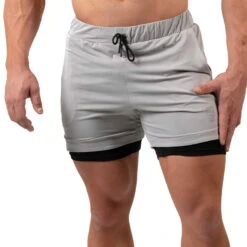 React Training Shorts - Slate -Gym Power Wear RTS SLT 1