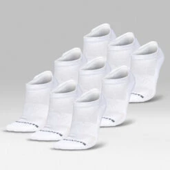 Ankle Socks - White -Gym Power Wear White NINE Pack Ankle