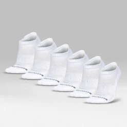 Ankle Socks - White -Gym Power Wear White Six Pack Ankle