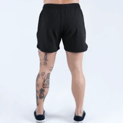 Dynamic Training Shorts - Black -Gym Power Wear dynamic shorts black back