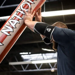 5MM Elbow Sleeves | Weightlifting Elbow Support - Red -Gym Power Wear elbow sleeves push a4dbc8c4 4cbe 48e4 b330 4d447f7ff7ab