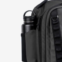 Gymreapers Gravestone Backpack - Gunmetal -Gym Power Wear gunmetal backpack bottle pocket