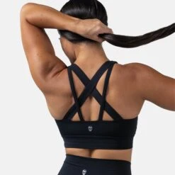 Harmony Bra - Black -Gym Power Wear harmony bra black back close up
