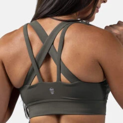 Harmony Bra - Forge -Gym Power Wear harmony bra forge back close up