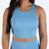 Revive High Neck Bra - Sky Blue