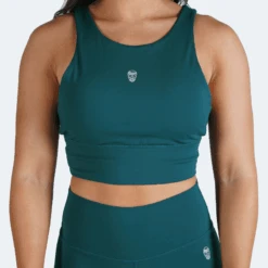 Revive High Neck Bra - Emerald