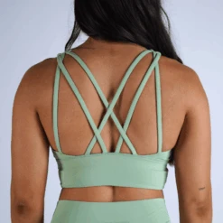 Gym Power Wear -Gym Power Wear high neck bra mint back