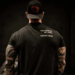 Fusion V2 Shirt - Black -Gym Power Wear machine fusion v2 back