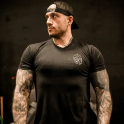 Fusion V2 Shirt - Black -Gym Power Wear machine fusion v2 close