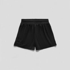 Gym Power Wear -Gym Power Wear mantra mesh shorts black black back