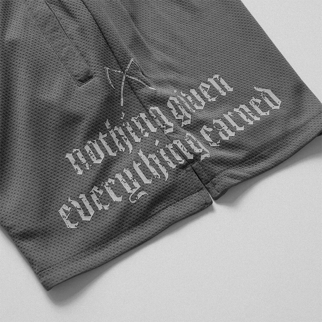 Mantra Shorts - Charcoal 3 Mantra Shorts - Charcoal - Image 3