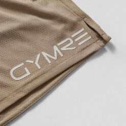 Core Mesh Training Shorts - Khaki -Gym Power Wear mesh shorts khaki white detail 1e33e835 fbf7 44e4 ba5a 71fbdf54f818