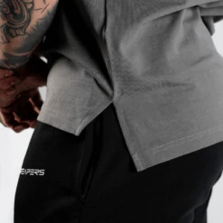 Gymreapers Muscle Tank - Charcoal -Gym Power Wear muscle tank charcoal back 1