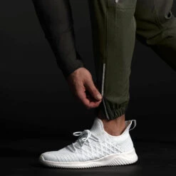 Performance Joggers - OD Green -Gym Power Wear performance jogger green side