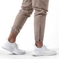 Performance Joggers - Taupe -Gym Power Wear performance jogger taupe side