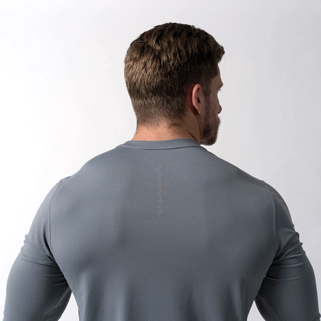 Performance Long Sleeve Shirt - Steel 4 Performance Long Sleeve Shirt - Steel - Image 4