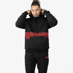 Phantom Hoodie - Black/Red -Gym Power Wear phantom blk red36