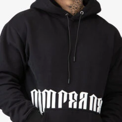 Phantom Hoodie - Black/White -Gym Power Wear phantom blk wht451