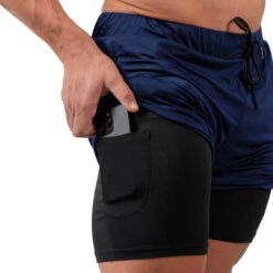 React Training Shorts - Navy -Gym Power Wear react training shorts navy phone pocket