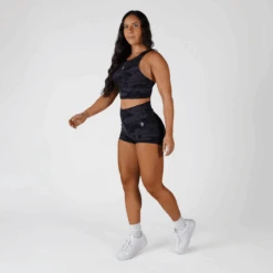 Revive 4" Shorts - Midnight Camo -Gym Power Wear revive camo shorts full