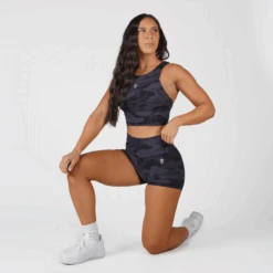 Revive 4" Shorts - Midnight Camo -Gym Power Wear revive camo shorts kneel