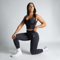 Revive Leggings - Black -Gym Power Wear revive leggings black kneeling