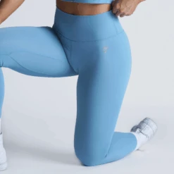 Revive Leggings - Sky Blue -Gym Power Wear revive leggings blue details