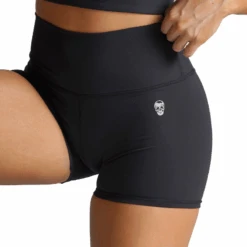 Revive 4" Shorts - Black -Gym Power Wear revive shorts black skull detail