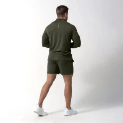 Performance Shorts - OD Green -Gym Power Wear shorts green full