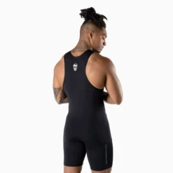 Apex Weightlifting Singlet - Black (IPF Approved) 12 Apex Weightlifting Singlet - Black (IPF Approved) -Gym Power Wear singlet black back