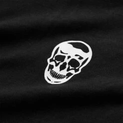 Skull Tee - Black/White -Gym Power Wear skull tee black white detail