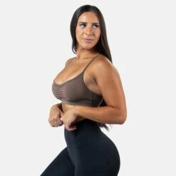 Strive Bra - Toffee -Gym Power Wear strive bra toffee side