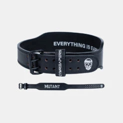 MUTANT 7mm Weightlifting Belt -Gym Power Wear the mutant belt back flatlay