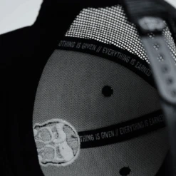 Gymreapers Trucker Hat - Black -Gym Power Wear trucker hat black details