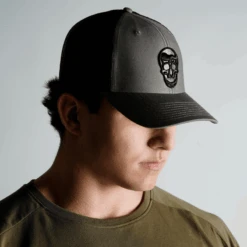 Gymreapers Trucker Hat - Gray -Gym Power Wear trucker hat gray front