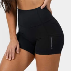 Victory Shorts - Black 6 Victory Shorts - Black -Gym Power Wear victory shorts black front