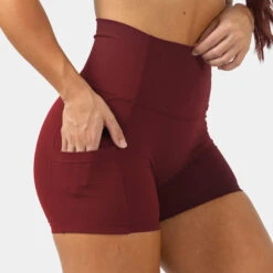 Victory Shorts - Ember Red -Gym Power Wear victory shorts ember red pocket