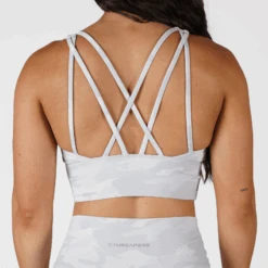 Gym Power Wear -Gym Power Wear white camo bra back
