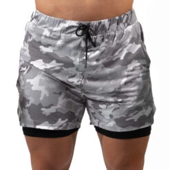 React Training Shorts - White Camo